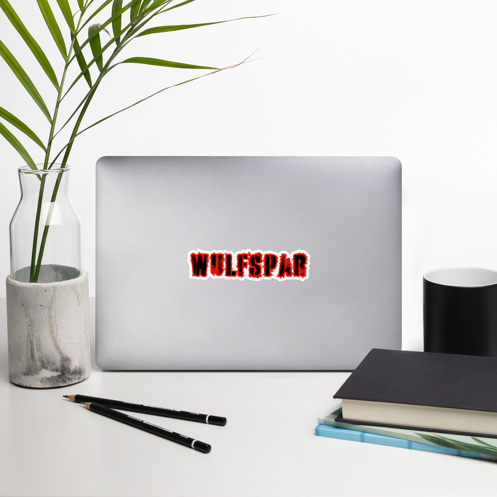 Pegatina con el logotipo de trituración de Wulfspar