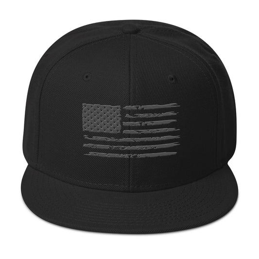 Gorra snapback con bandera estadounidense